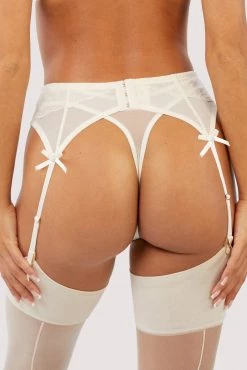 Playful Promises New In Ellery Pearl Suspender Belt