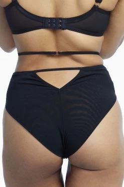 Scantilly By Curvy Kate Black Magic High Waist Brazilian