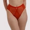 Scantilly By Curvy Kate Sheer Chic Brief Flame Red