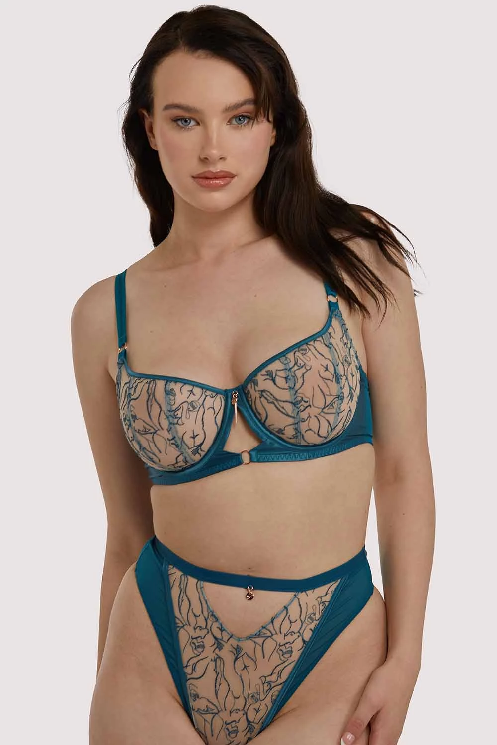 Scantilly By Curvy Kate New In Sex Education Balcony Bra Teal 2 Scantilly By Curvy Kate New In Sex Education Balcony Bra Teal