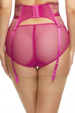 Dita Von Teese Lingerie Severine Rubine Suspender New In