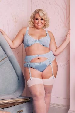 Felicity Hayward X PP Sybil Baby Blue Suspender Curve