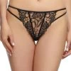 Dita Von Teese Lingerie Knickers Nocturnelle Black Long Line G-String