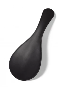 Coco De Mer Black Leather Round Paddle