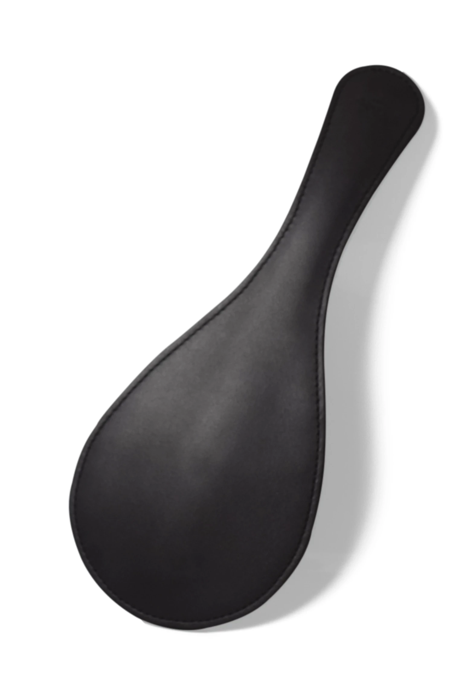 Coco De Mer Black Leather Round Paddle 1 Coco De Mer Black Leather Round Paddle