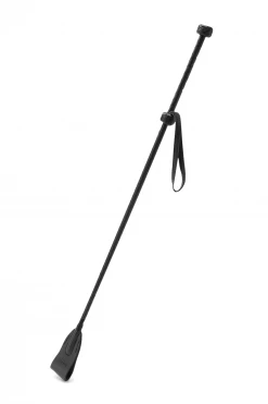 Coco De Mer New In Black Leather Riding Crop