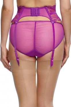 Dita Von Teese Lingerie Vedette Shocking Violet Suspender Suspenders