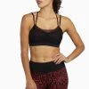 Wolf & Whistle Dark Red And Black Leopard Wet Look Sports Bra Activewear