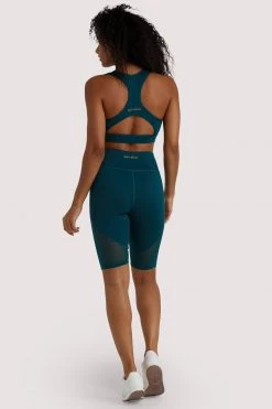 Wolf & Whistle Teal Mesh Panel Shorts