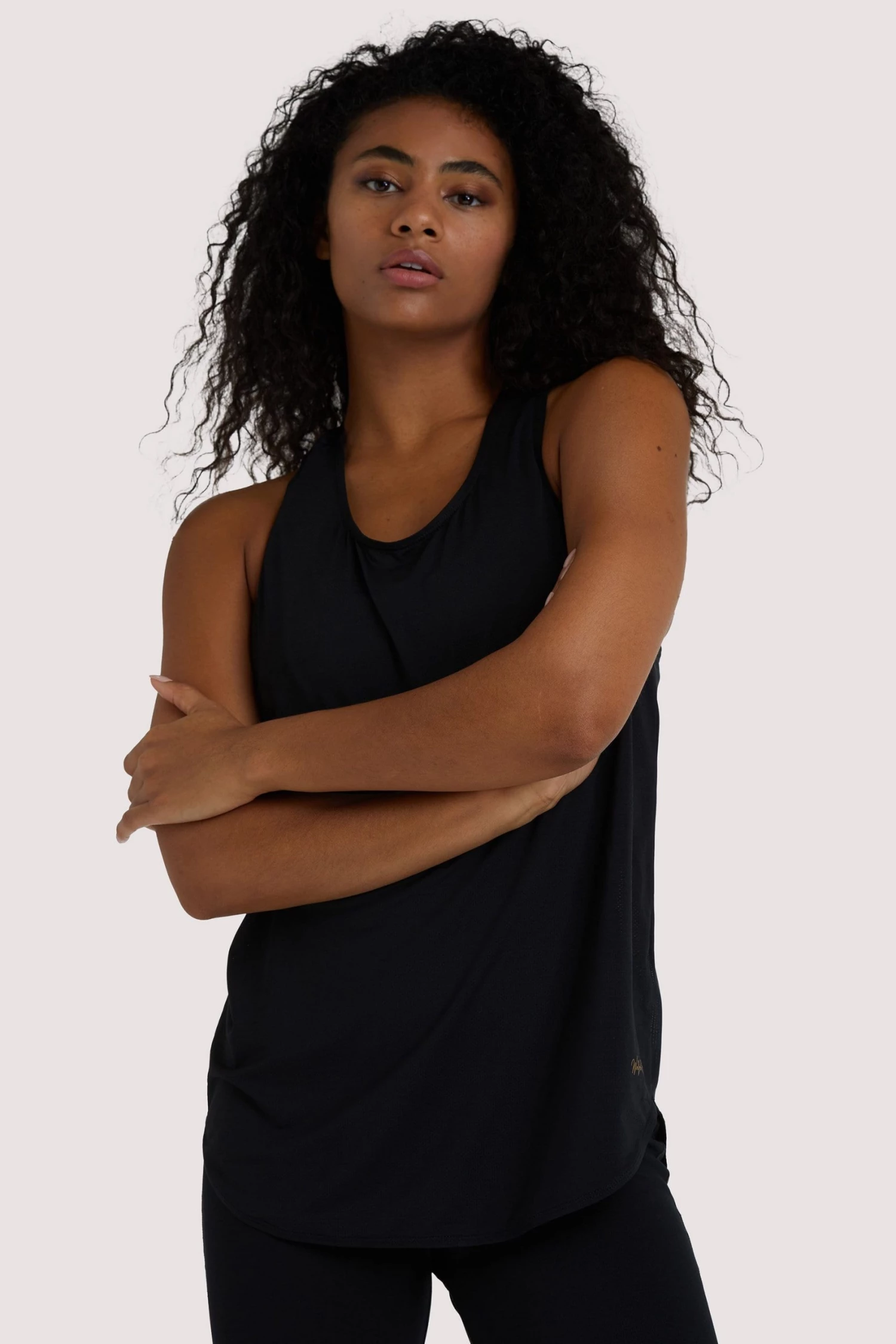 Wolf & Whistle Activewear Black Jersey Vest 2 Wolf & Whistle Activewear Black Jersey Vest