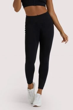 Wolf & Whistle Eco Black Mesh Panel Leggings
