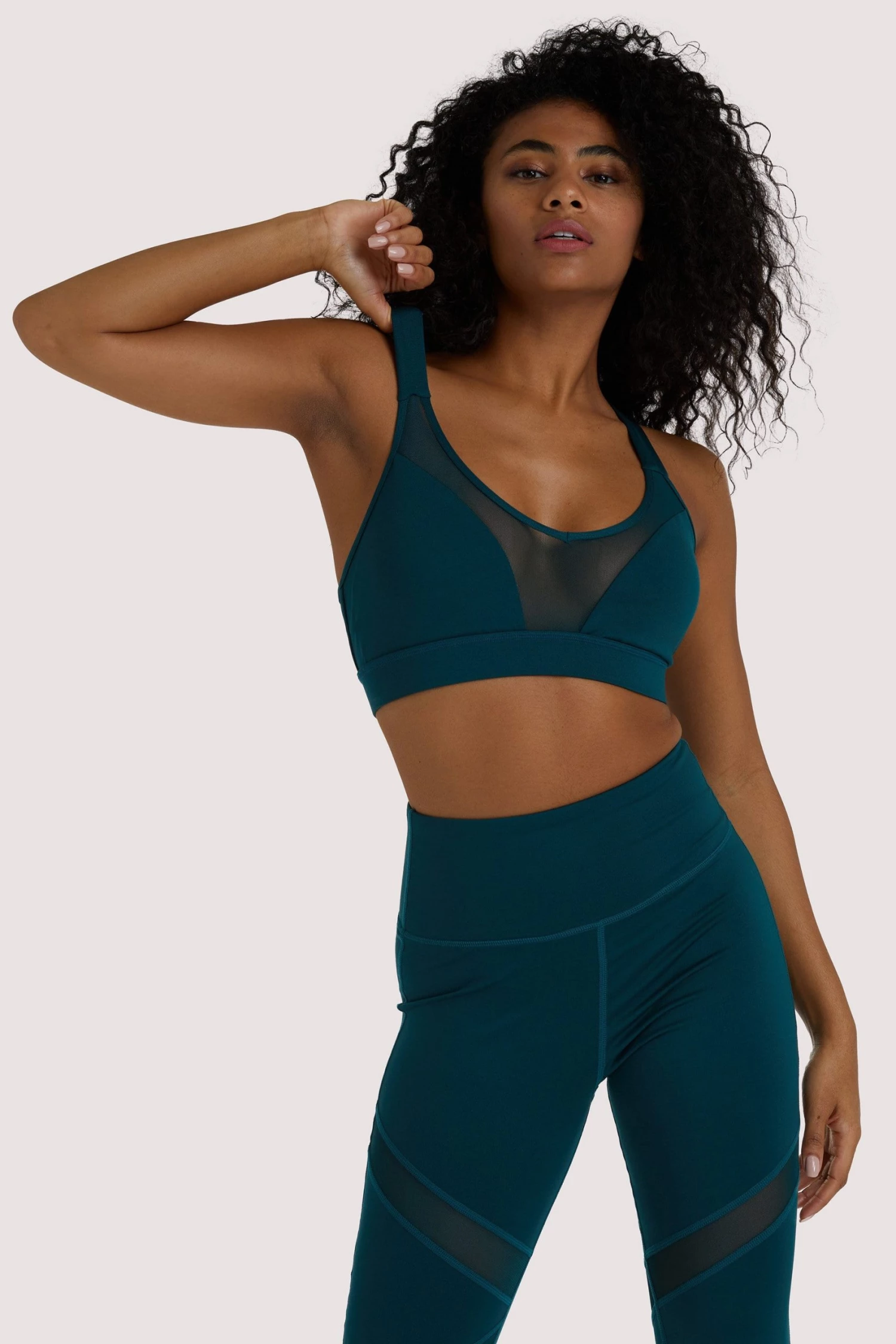 Wolf & Whistle Activewear Teal Racer Back Sports Bra 1 Wolf & Whistle Activewear Teal Racer Back Sports Bra