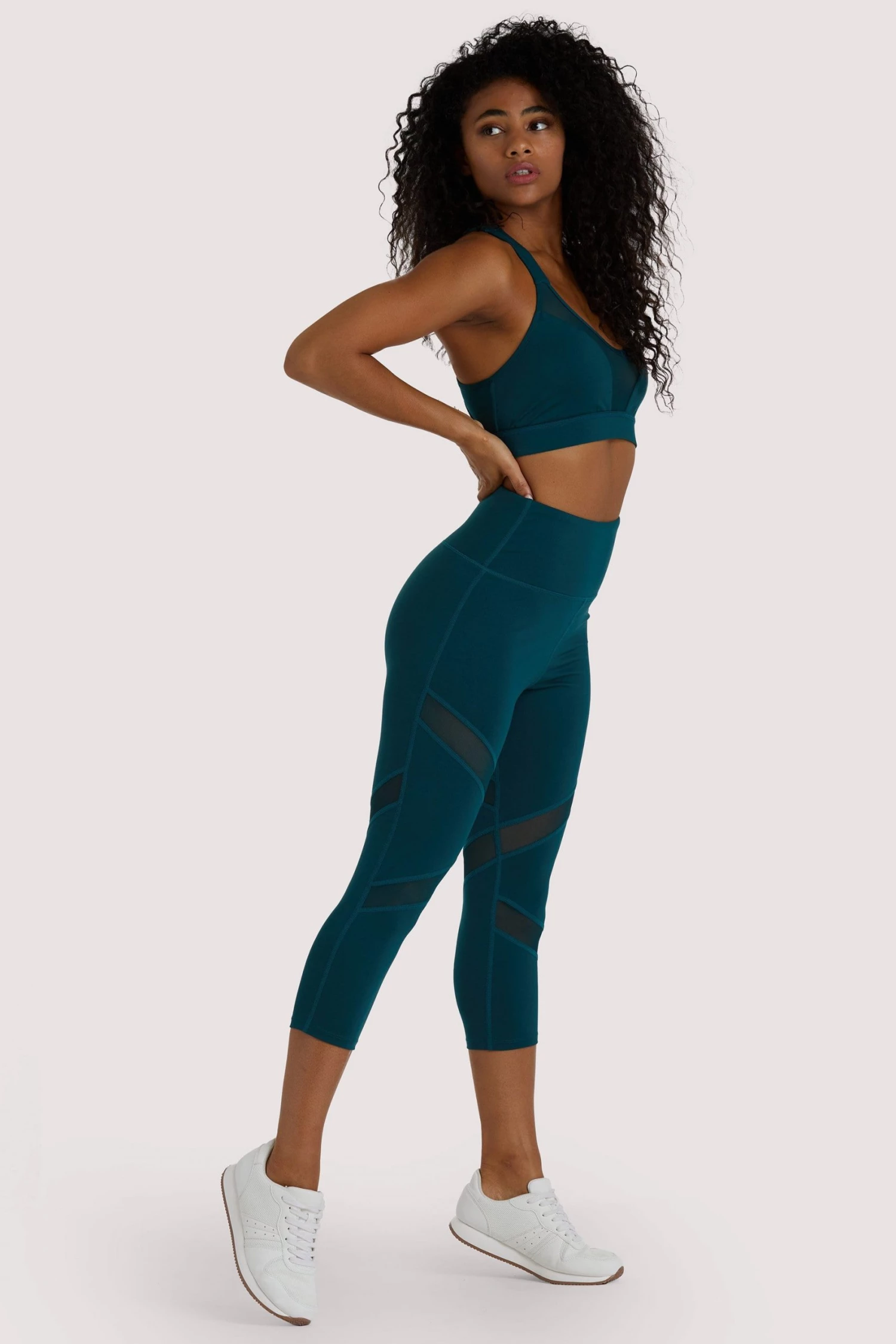 Wolf & Whistle Activewear Teal Racer Back Sports Bra 2 Wolf & Whistle Activewear Teal Racer Back Sports Bra