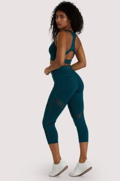 Wolf & Whistle Activewear Teal Racer Back Sports Bra 5 Wolf & Whistle Activewear Teal Racer Back Sports Bra