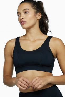 Wolf & Whistle Mesh Panel High Neck Sports Bra