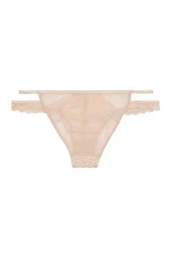 Wolf & Whistle Abi Peach Lace Cut Out Brief
