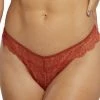 Wolf & Whistle Outlet Ariana Intense Rust Everyday Lace Thong