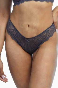 Wolf & Whistle Knickers Ariana Steel Grey Everyday Lace Brief