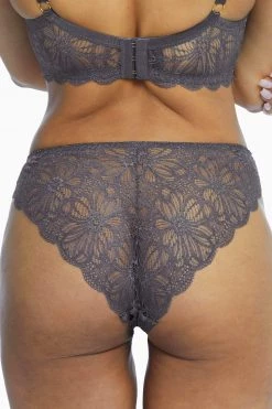 Wolf & Whistle Knickers Ariana Steel Grey Everyday Lace Brief 9 Wolf & Whistle Knickers Ariana Steel Grey Everyday Lace Brief