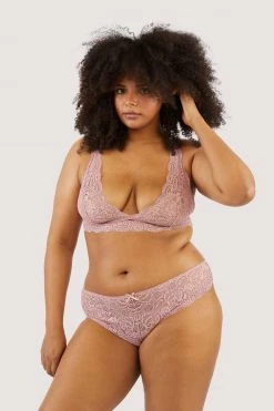 Wolf & Whistle New In Ariana Ash Rose Lace Brief