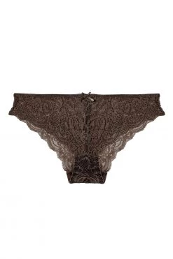 Wolf & Whistle Ariana Coffee Lace Brief