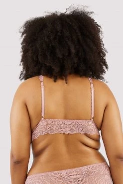 Wolf & Whistle Ariana Ash Rose Lace Bralette