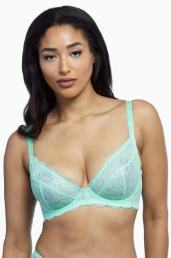 Wolf & Whistle Ariana Mint Everyday Lace Bra