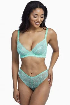 Wolf & Whistle Ariana Mint Everyday Lace Bra