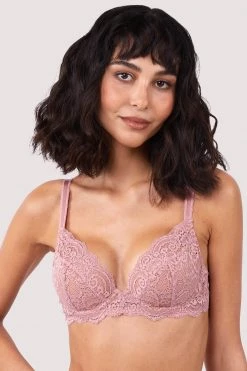 Wolf & Whistle Ariana Ash Rose Everyday Bra New In