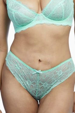 Wolf & Whistle Knickers Ariana Mint Everyday Lace Brief