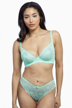 Wolf & Whistle Knickers Ariana Mint Everyday Lace Brief