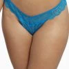 Wolf & Whistle Knickers Ariana Aqua Blue Everyday Lace Thong