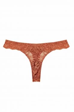 Wolf & Whistle Ariana Ginger Lace Thong