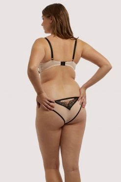 Wolf & Whistle New In Bras Una Cream & Black Cut Out Bra