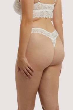 Wolf & Whistle Knickers Ariana Ivory Everyday Lace Thong