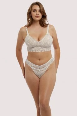 Wolf & Whistle Knickers Ariana Ivory Everyday Lace Thong