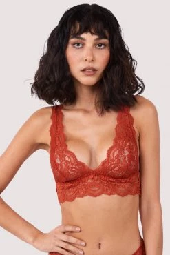 Wolf & Whistle Ariana Ginger Lace Bralette
