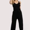 Wolf & Whistle Lounge Black Knitted Jumpsuit Outlet
