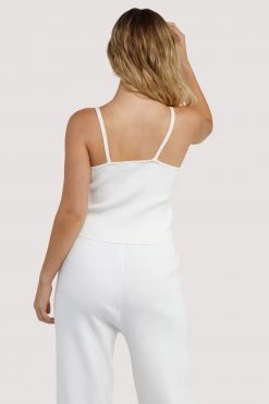 Wolf & Whistle Wolf & Whistle Lounge Ivory Knitted Rib Vest