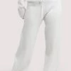 Wolf & Whistle Lounge Ivory Knitted Rib Trousers Wolf & Whistle