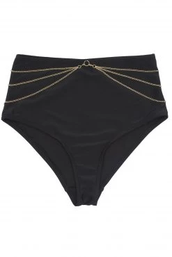 Wolf & Whistle Goldie Black High Waist Brief With Removable Chain 9 Wolf & Whistle Goldie Black High Waist Brief With Removable Chain