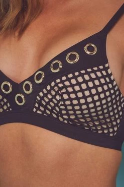 Wolf & Whistle Eyelet Triangle Top B - G Swimwear