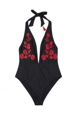 Wolf & Whistle Eco Embroidered Tassle Swimsuit Swimwear 6 Wolf & Whistle Eco Embroidered Tassle Swimsuit Swimwear