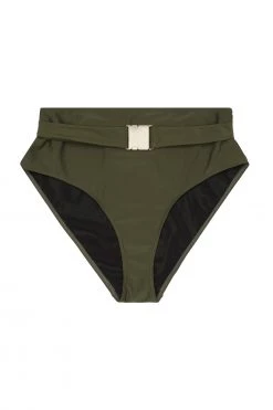 Wolf & Whistle Katya Khaki Belted High Waist Brief Curve 7 Wolf & Whistle Katya Khaki Belted High Waist Brief Curve
