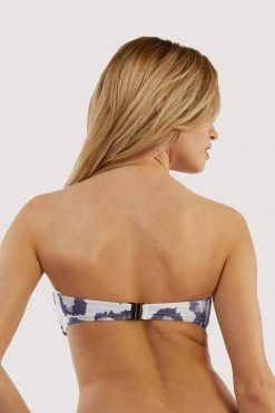 Wolf & Whistle Blue Eco Leopard Bandeau