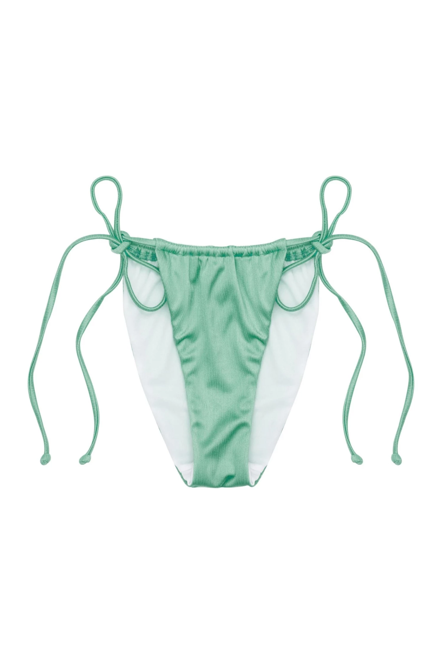 Wolf & Whistle Knickers High Shine Tie Side Brief Mint 2 Wolf & Whistle Knickers High Shine Tie Side Brief Mint