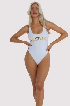 Hustler White Swimsuit
