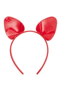 Regalia Cat Ear Headband Red Accessories