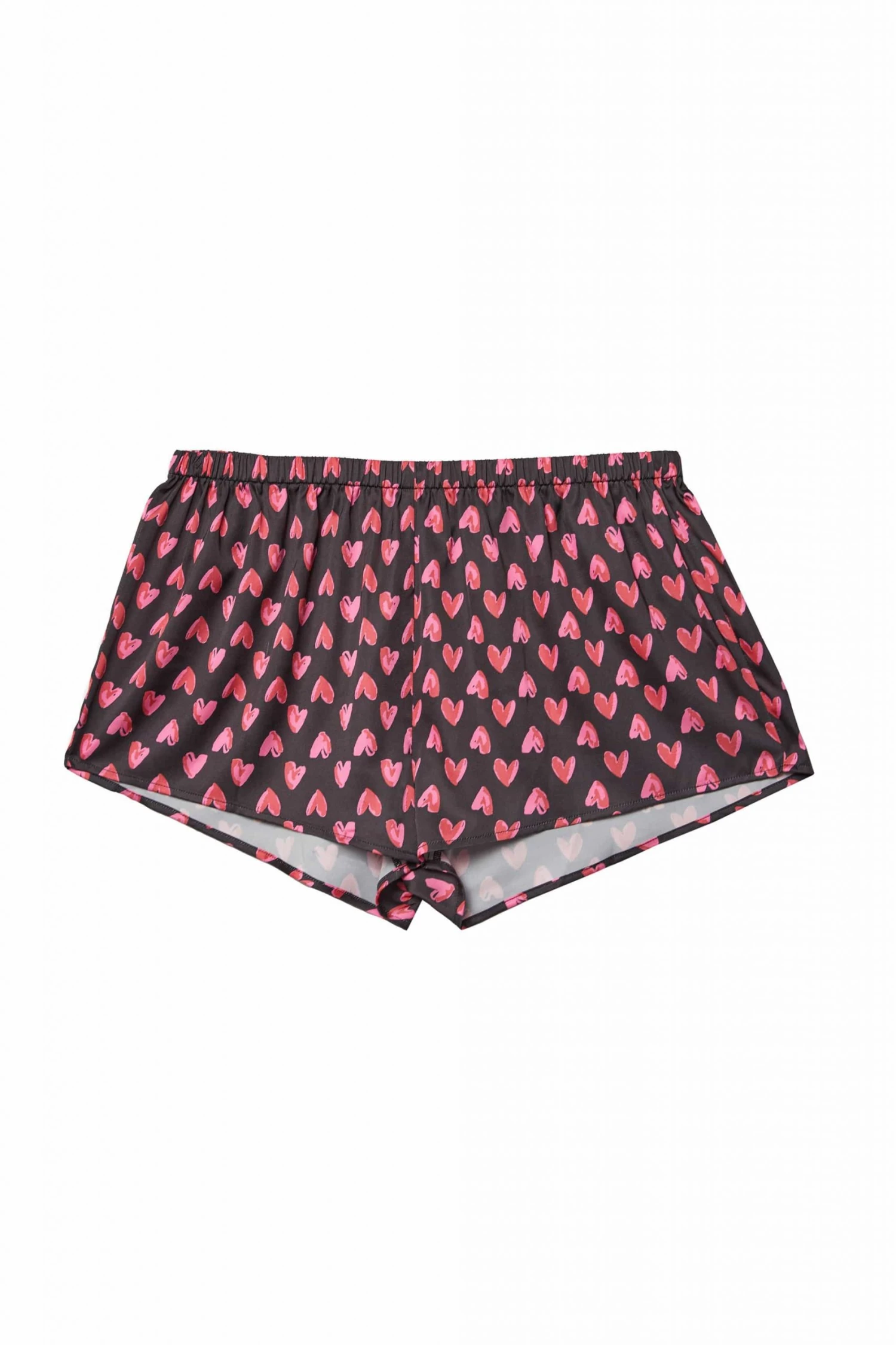 Wolf & Whistle Heart Print Satin Pyjama Set Nightwear 9 Wolf & Whistle Heart Print Satin Pyjama Set Nightwear