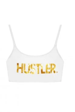Hustler White Bikini Top Swimwear